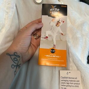 Size 4/5t target dog bullseye jumpsuit costume NEW